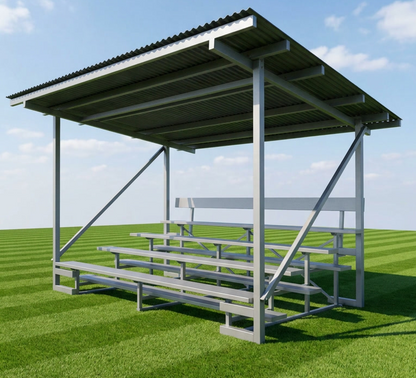 4-Row Aluminium Grandstand with Roof