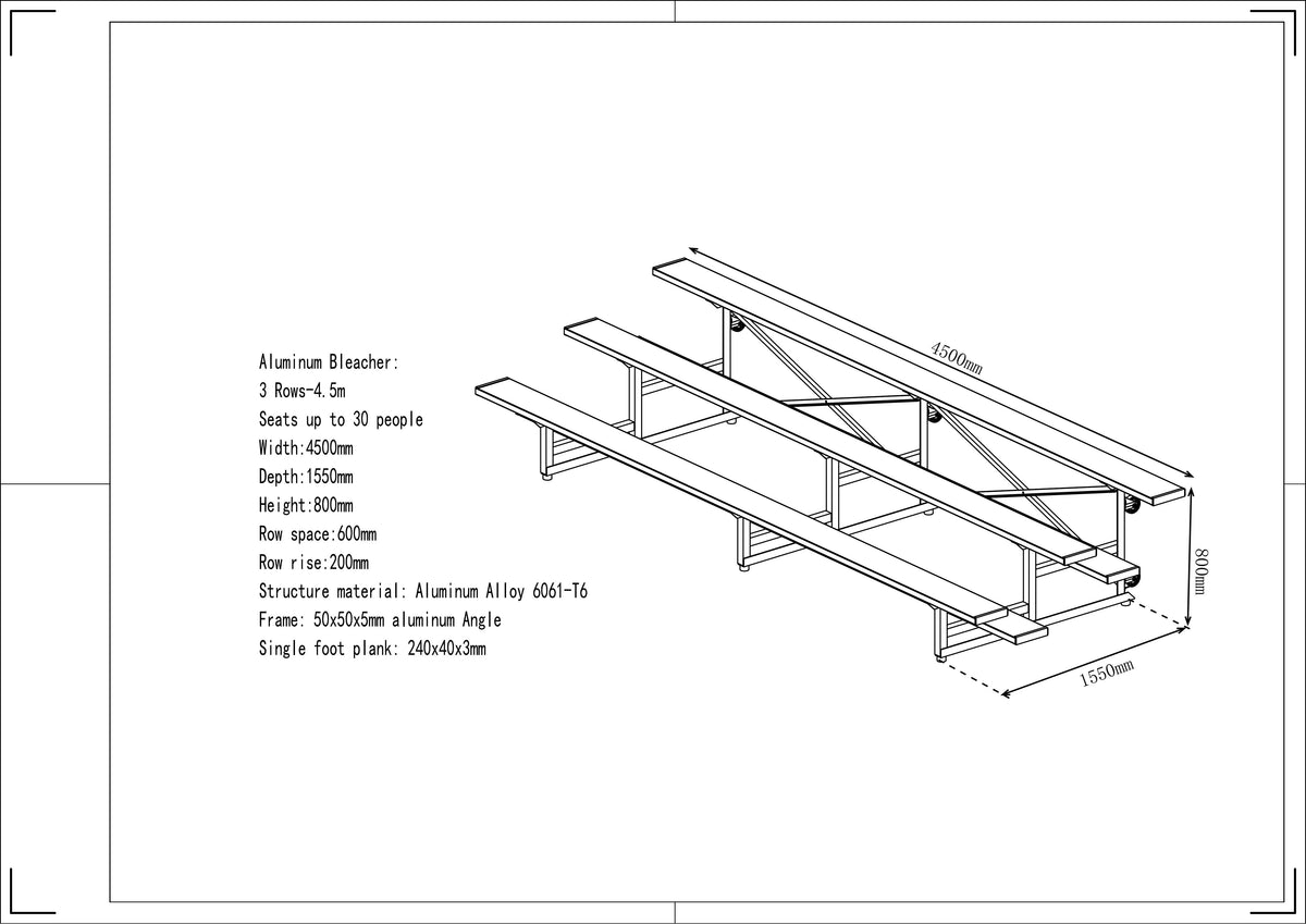 3-Tier_Grandstand_4.5m_Single_Step