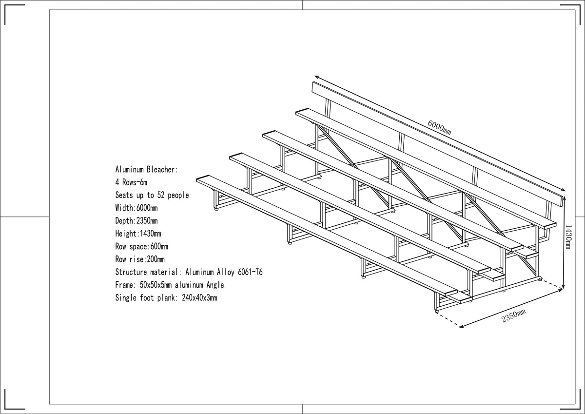 4-Tier Grandstand