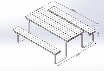 Aluminium Alloy Table & Chairs