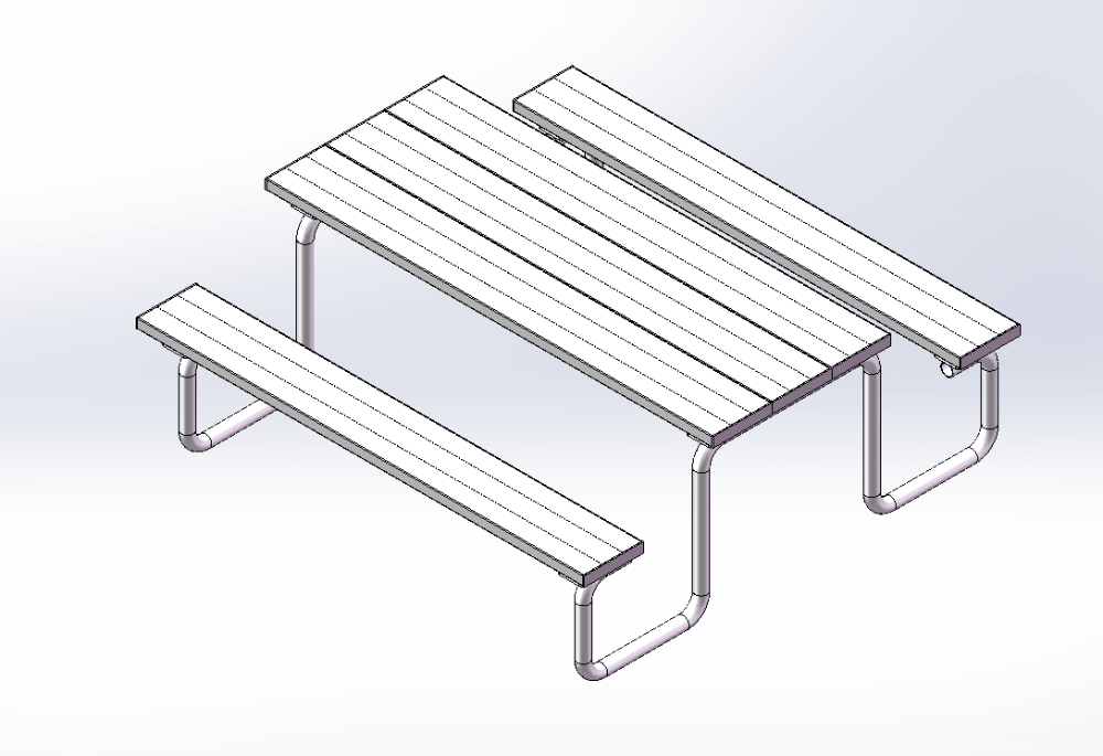 Aluminium Alloy Table & Chairs
